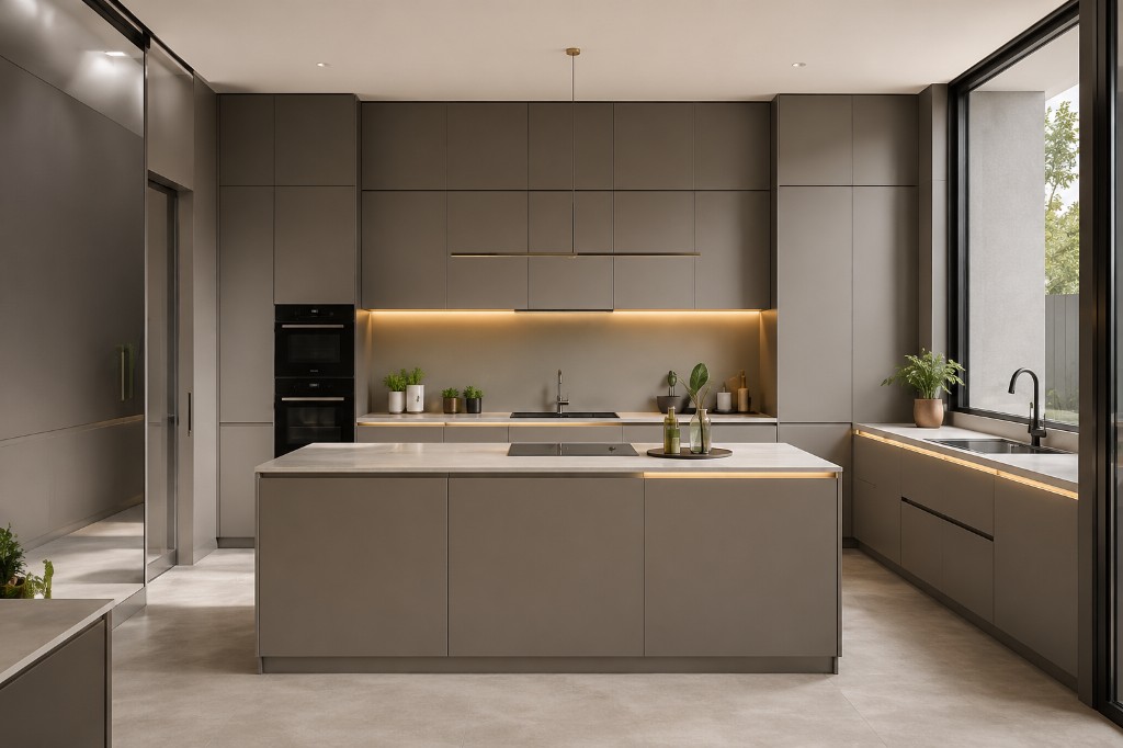 Matte Taupe Island